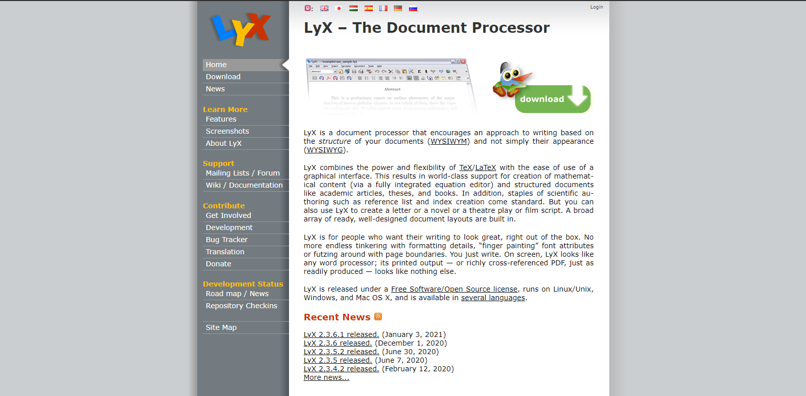 Lyx editor
